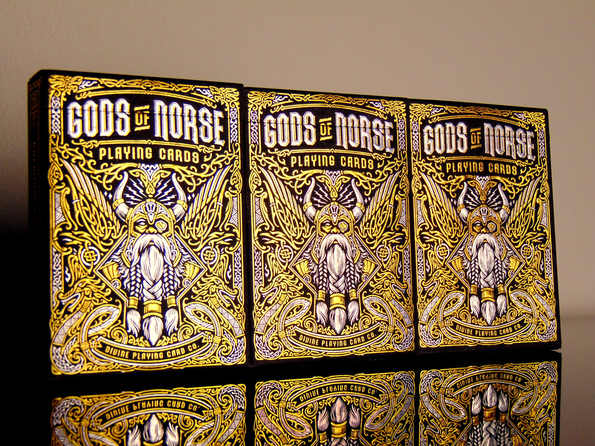 Gods of Norse Odin's Trophy Playing Cards Set by Riffle Shuffle