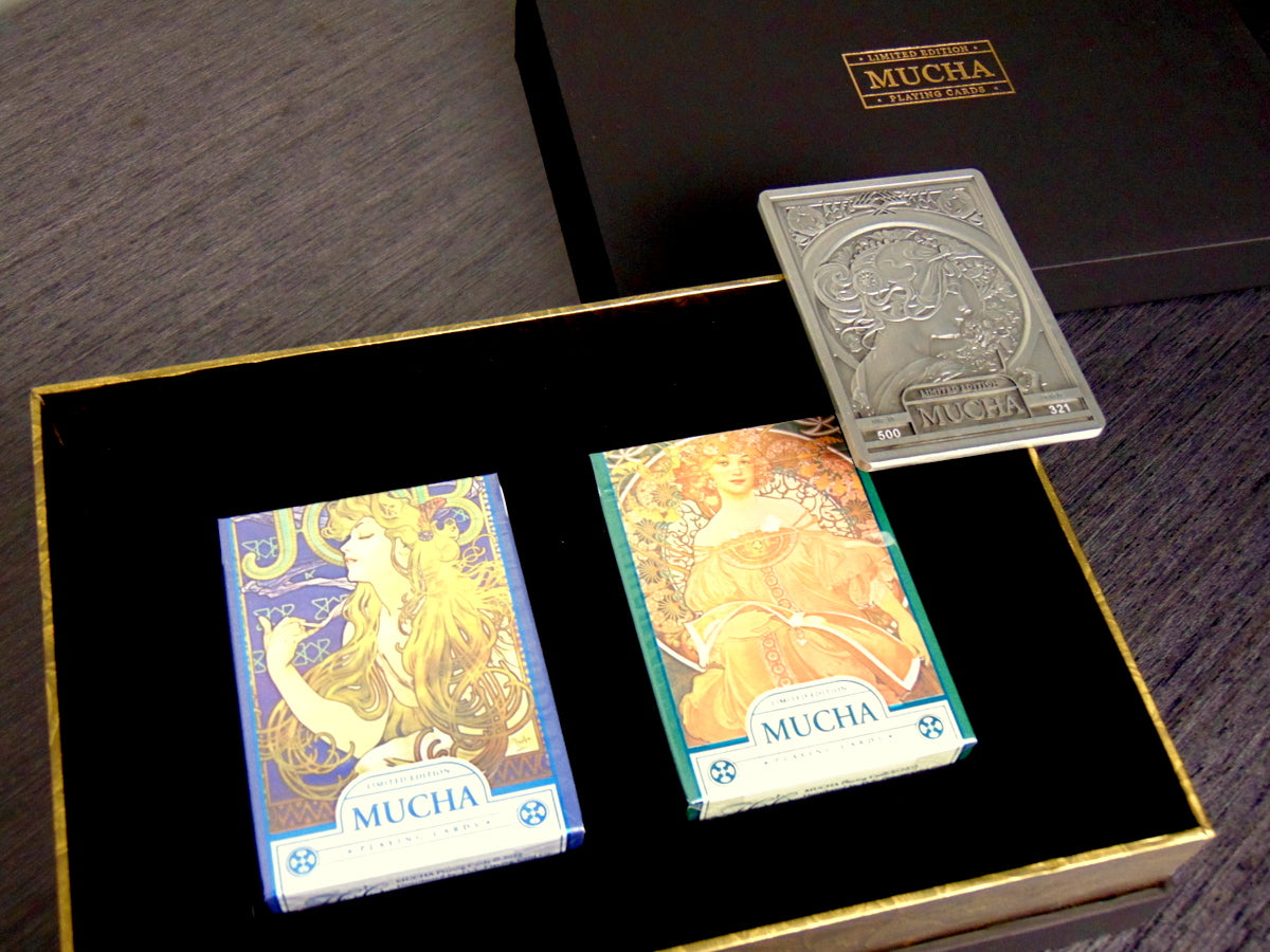 Mucha Playing Cards Holographic Box Set by TCC Curated Cards Mucha Playing Cards Holographic Box Set by TCC Curated Cards