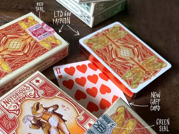 Notorious Gambling Frog Orange Playing Cards Set by Stockholm17 