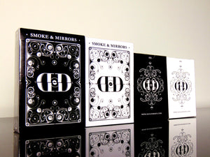 Smoke & Mirrors V8 Playing Cards (Black & White) by Dan & Dave